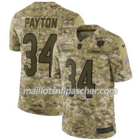 Maillot Chicago Bears Walter Payton 34 Nike Salute to Service - Homme